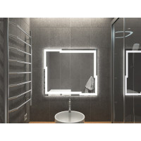 Зеркало в ванную комнату с подсветкой Лавелло 85х85 cм